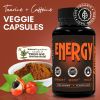 Caffeine Pills Alternative to an Energy Drink Energy Gel or Energy Gummies All Natural Energy Supplements Energy Pills with Elderberry 60 Capsules